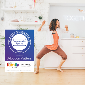 Adoption Matters awarded Commended Agency status by national LGBTQ+ Adoption and Fostering Charity
