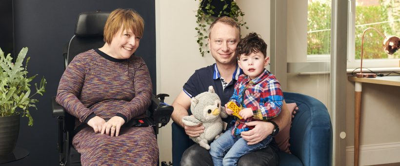 Adopters Ash and Graham and their son Bill