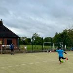 Jack in action during is 150 goal challenge