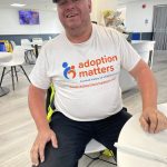Brian sporting his Adoption Matters t-shirt